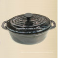 Oval Enamel Cast Iron Casserole Manufacturer From China Size 30X25cm